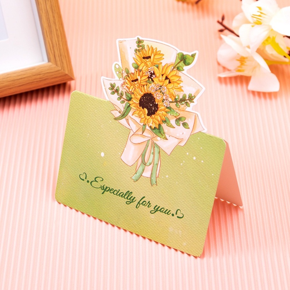 Floral Harmony - Sunflower - Greeting Card (9.8 x 8.5 cm)